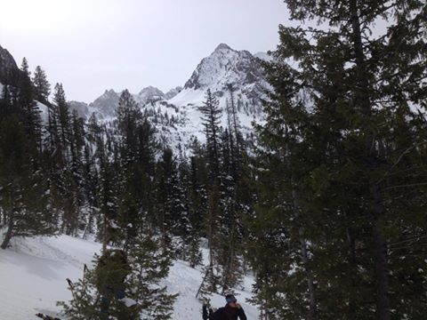 "Had a rad time ski touring in the sawtooths for the past few days with lovely folks!"